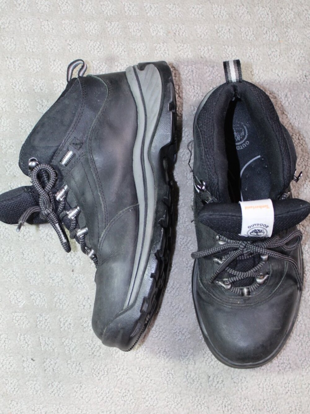 Timberland Men's Outdoor Performance Black Hiking Boots US Size 8